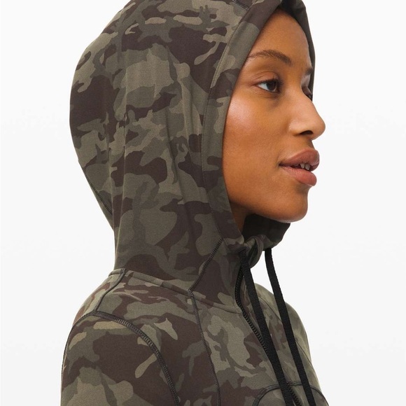 Lululemon Hooded Define Jacket *Nulu Incognito Camo Multi Gator Green - Picture 5 of 8